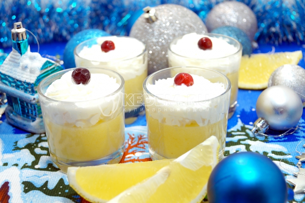 Лимонный десерт Снежная королева
