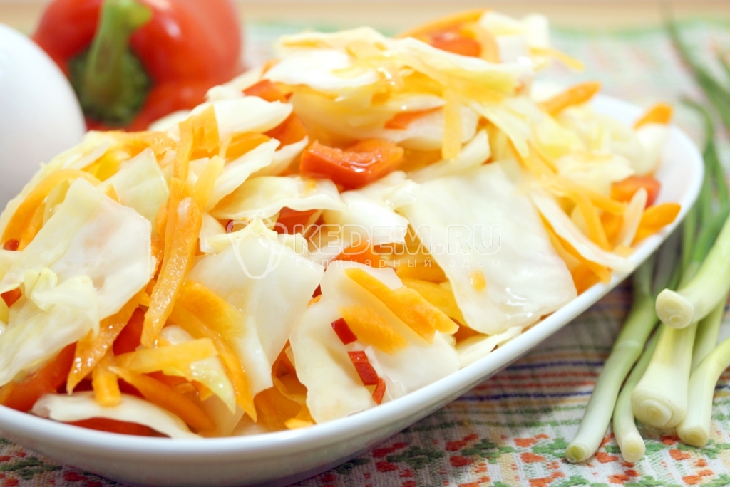 Маринованная капуста быстрого приготовления Провансаль