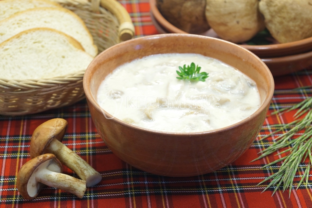 Маслята жареные со сметаной