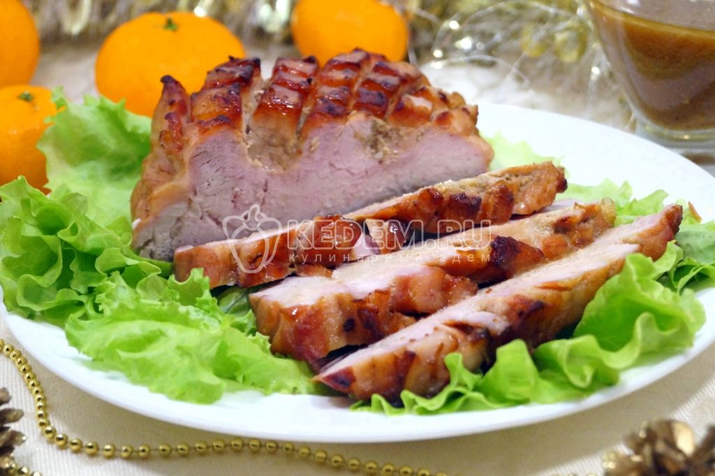 Новогоднее мясо в маринаде Тропическая вечеринка