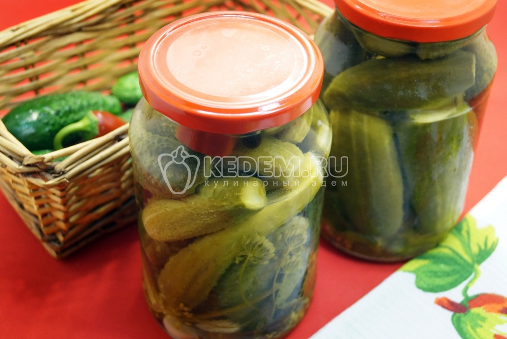 Острые маринованные огурцы на зиму