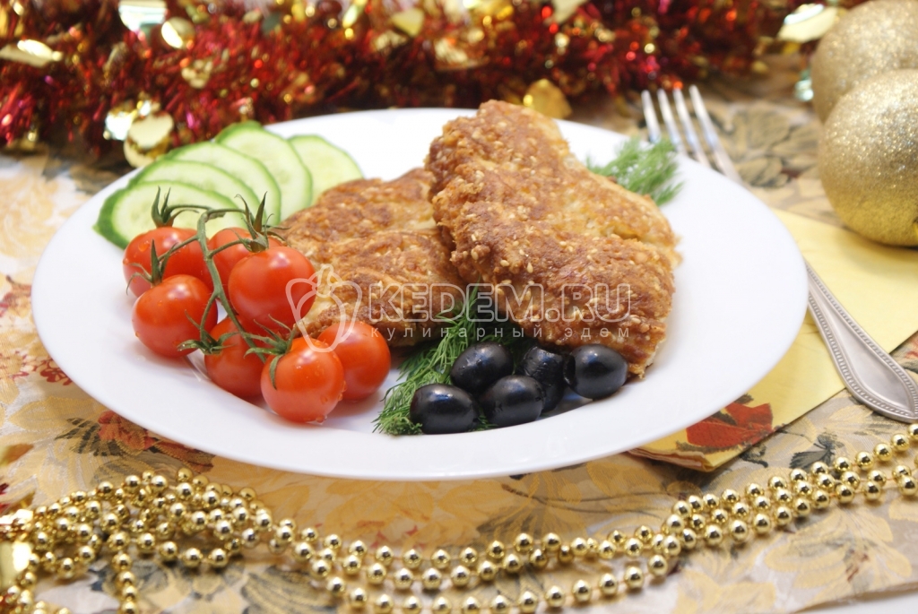 Отбивные из курицы в панировке