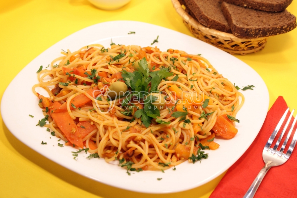 Паста с овощами