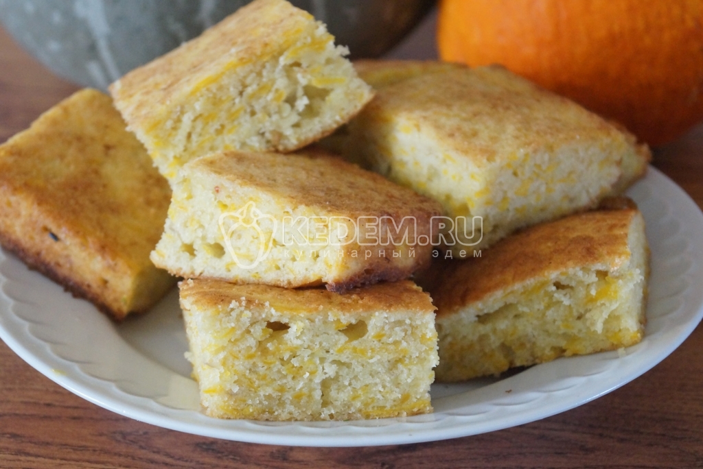Пирог с тыквой и яблоками