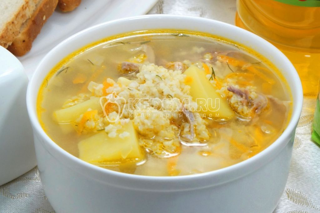Рыбный суп с пшеном