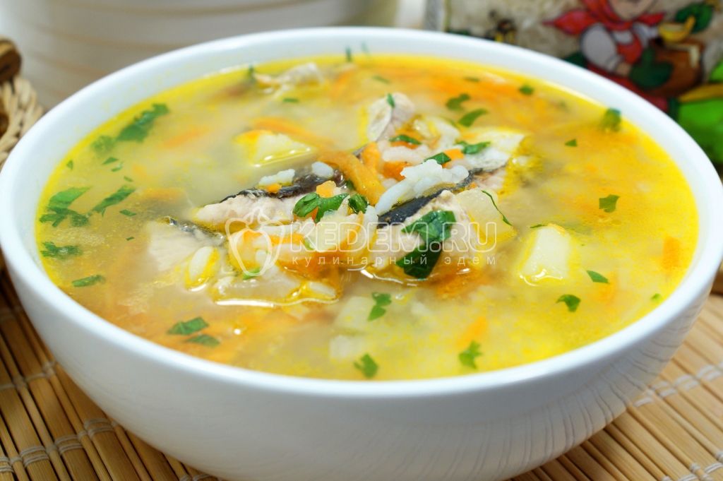 Рыбный суп с рисом