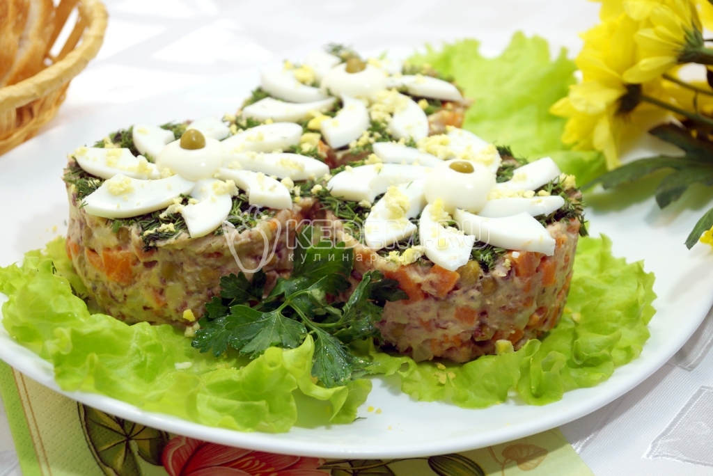 Салат Ромашки
