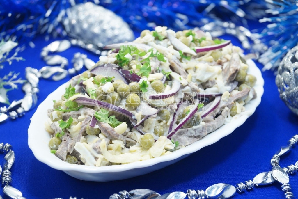 Салат с говядиной Снежный ком