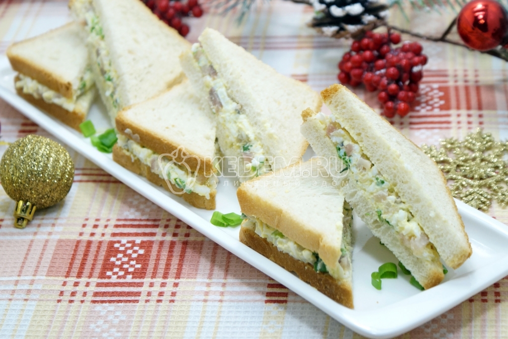 Сэндвич с сельдью Закусочный