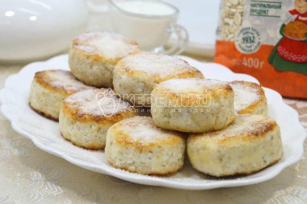 Сырники с ячменными хлопьями