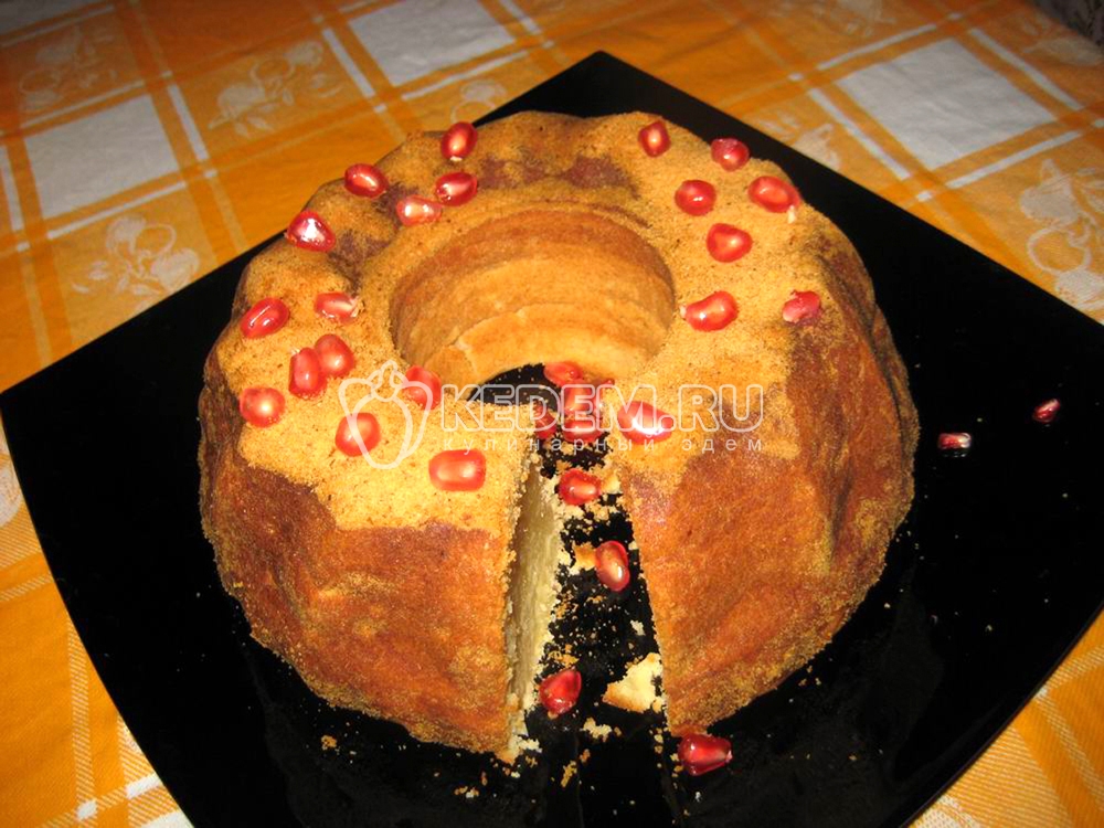 Творожный кекс с лимоном