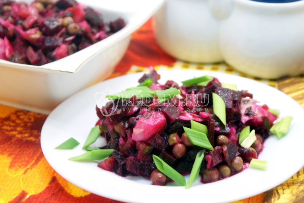 Винегрет с морской капустой