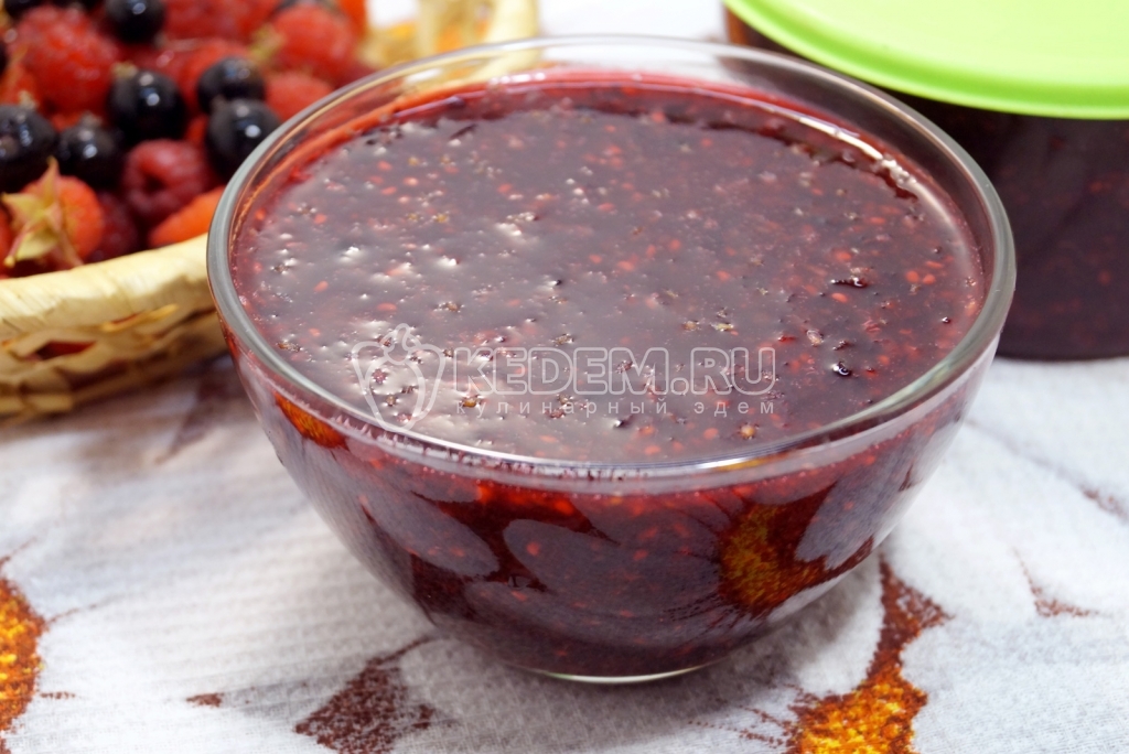 Ягодное варенье без варки на зиму