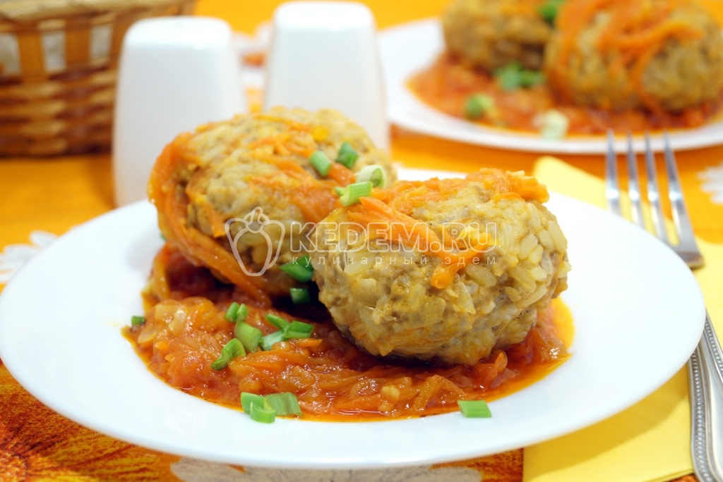 Ёжики из фарша с рисом