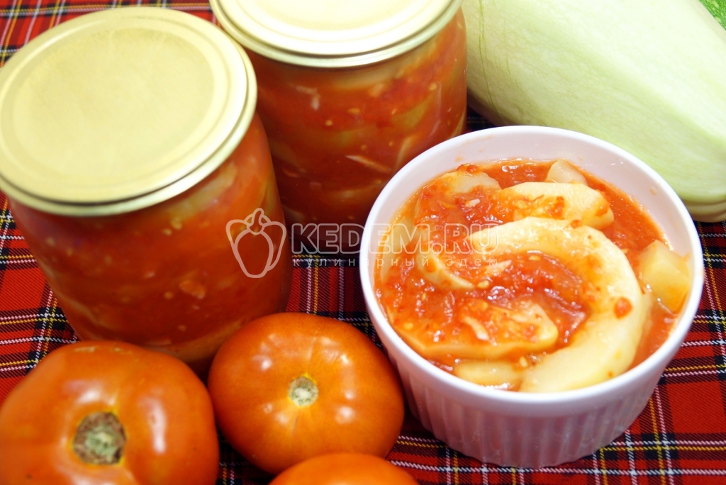 Закуска из кабачков на зиму