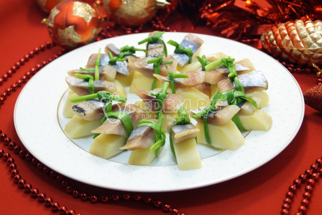 Закуска из сельди Суши по-русски