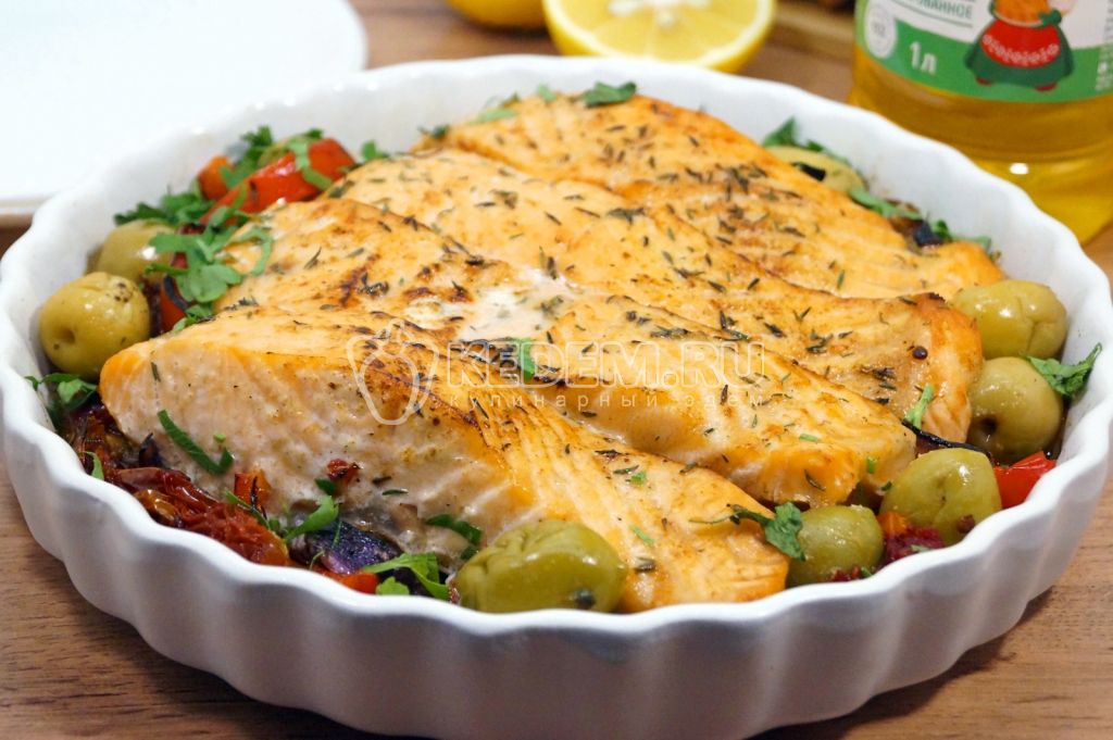 Запеченное рыбное филе в духовке