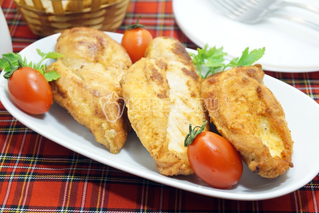 Жареная куриная грудка во фритюре