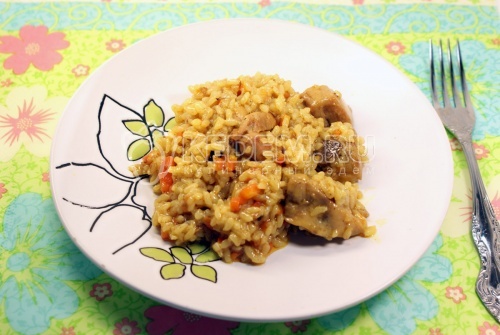 Каша рисовая с мясом