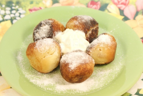 Плюшки творожные жаренные