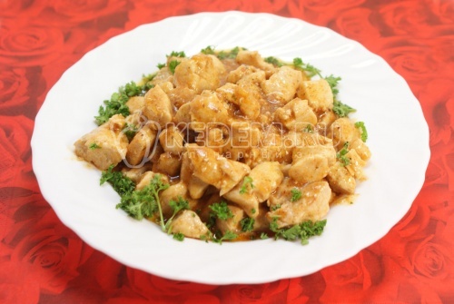 Курица в пиве с карри
