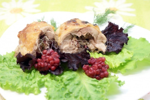 Куриные рулетики с начинкой