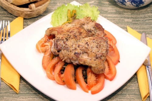 Окорочка с овощами