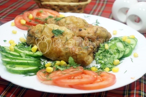 Рулетики из курицы с грибами